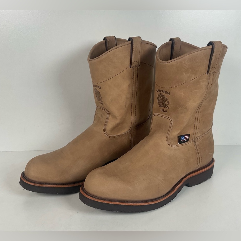 Chippewa Wellington Boots | Nubuck Suede | USA Made | Men’s 12 D